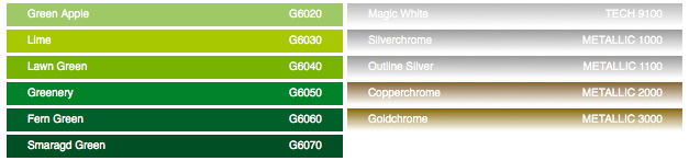 CottonPaperie color guide