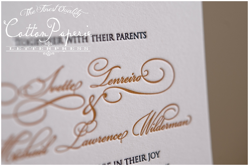 cottonpaperie letterpress wedding invitations with metallic envelopes and folios cottonpaperie letterpress wedding invitations with metallic envelopes and folios