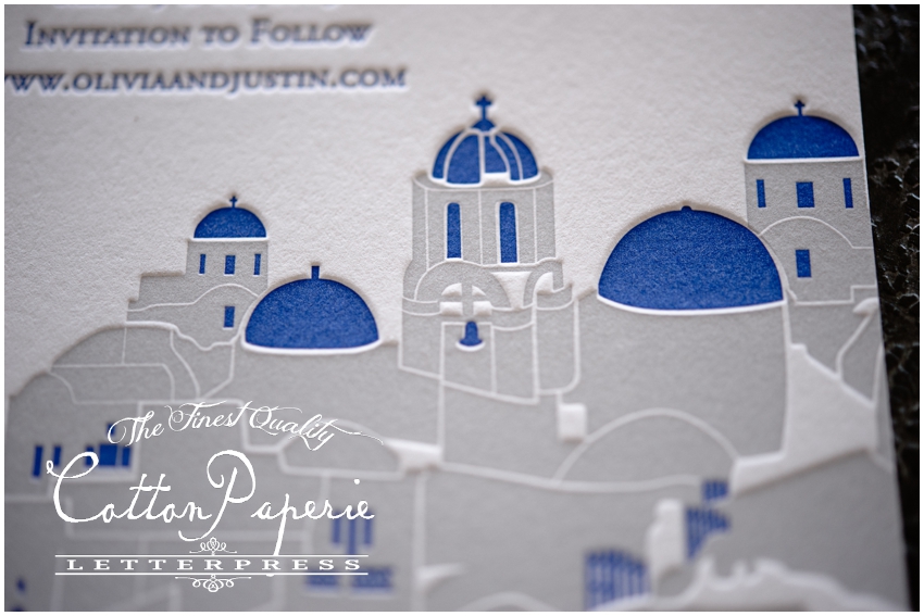cottonpaperie letterpress save the date cards